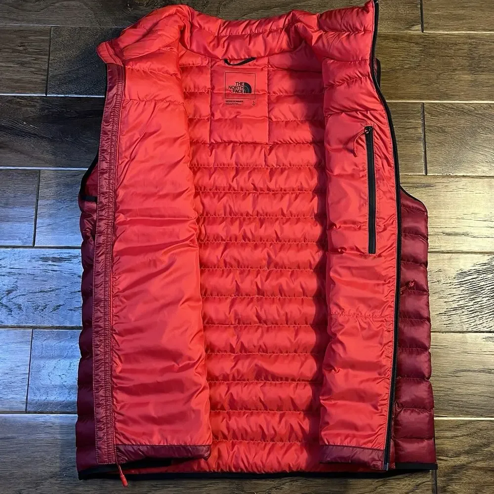 The North Face Terra Peak Insulated Vest Mens Large Puffer Beetroot Red New $180